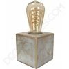Lámpara de sobremesa de piedra modelo Stone. 5 Lámpara de sobremesa base cuadrada modelo Stone en piedra