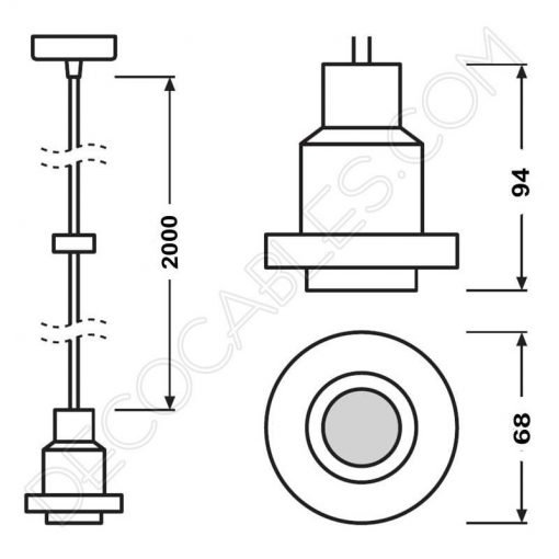 Lámpara colgante Pendulum edición Vintage 1906 osram