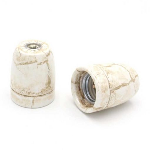 Portalámparas cerámico imitación Mármol 3 Portalámparas cerámica imitación mármol