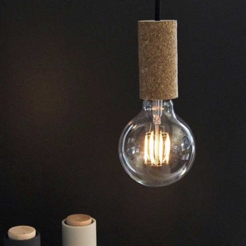 Portalámparas de corcho Portalámparas de corcho