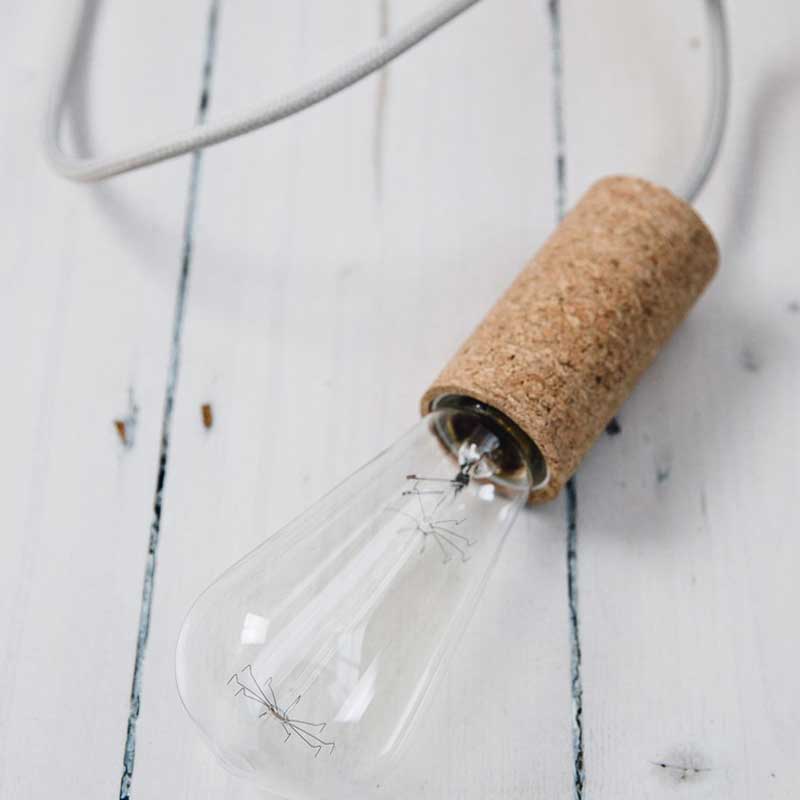 Portalámparas de corcho Portalámparas de corcho