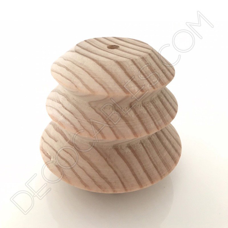 Portalámparas de madera modelo pagoda Portalámparas de madera modelo pagoda