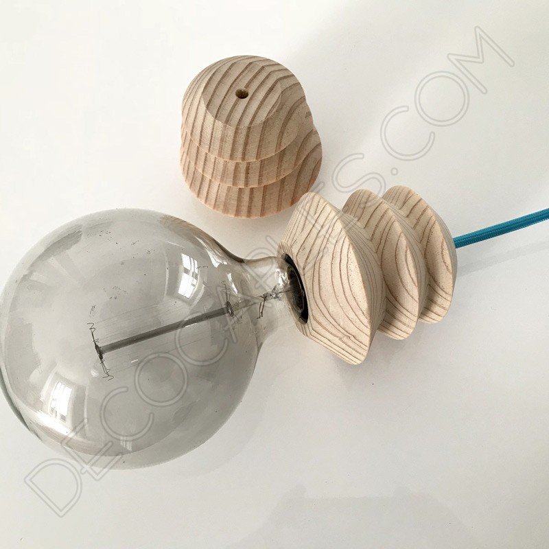 Portalámparas de madera modelo pagoda Portalámparas de madera modelo pagoda