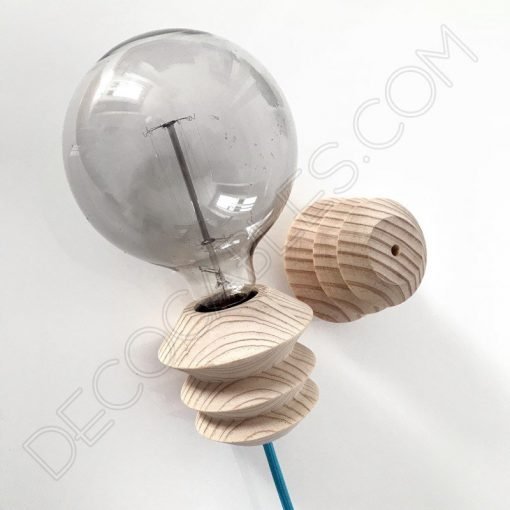 Cubre portalámparas de madera modelo Pagoda 4 Portalámparas de madera modelo pagoda