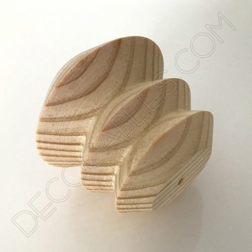 Portalámparas de madera modelo pagoda