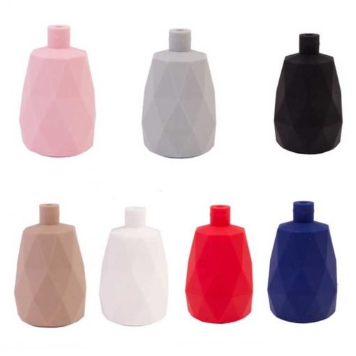 Portalámparas de silicona modelo facet geométrico