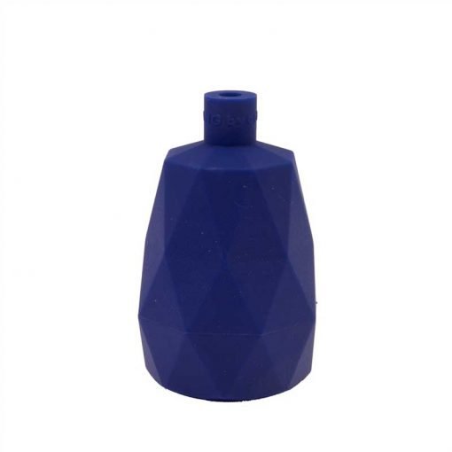 Portalámparas de silicona modelo facet geométrico azul