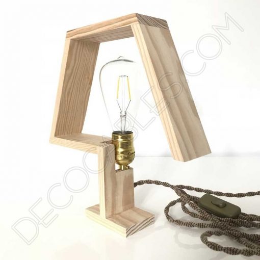 lámpara de sobremesa de madera modelo traditionel