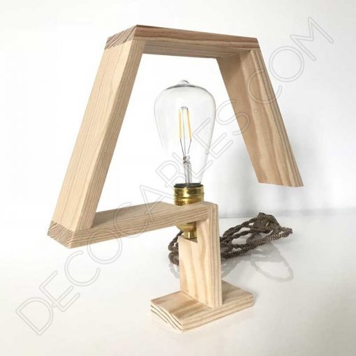 lámpara de sobremesa de madera modelo traditionel