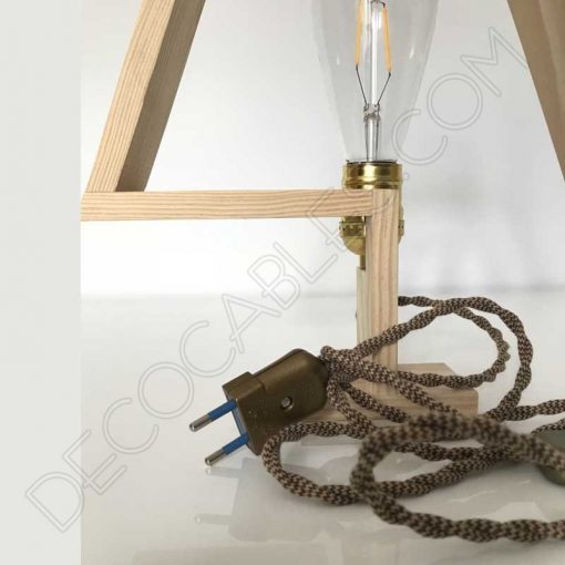 lámpara de sobremesa de madera modelo traditionel