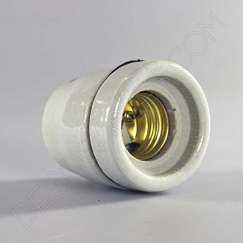 Portalámparas colgante esmaltado blanco Portalámparas colgante esmaltado blanco