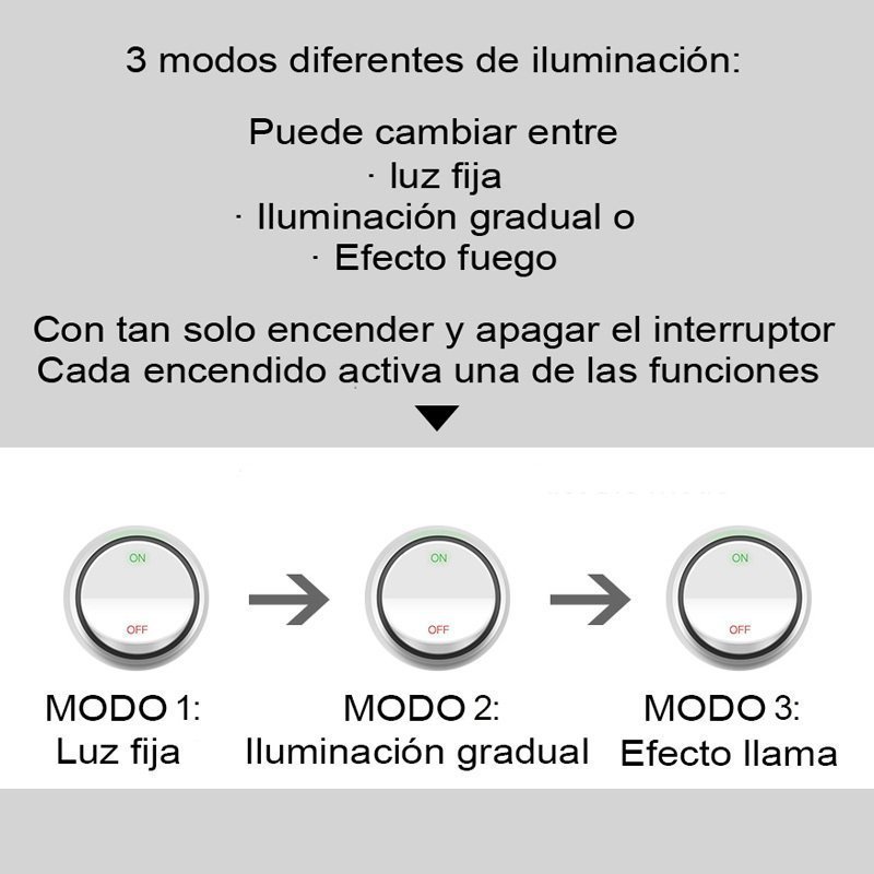 Bombilla led efecto llama fuego Bombilla led efecto llama fuego