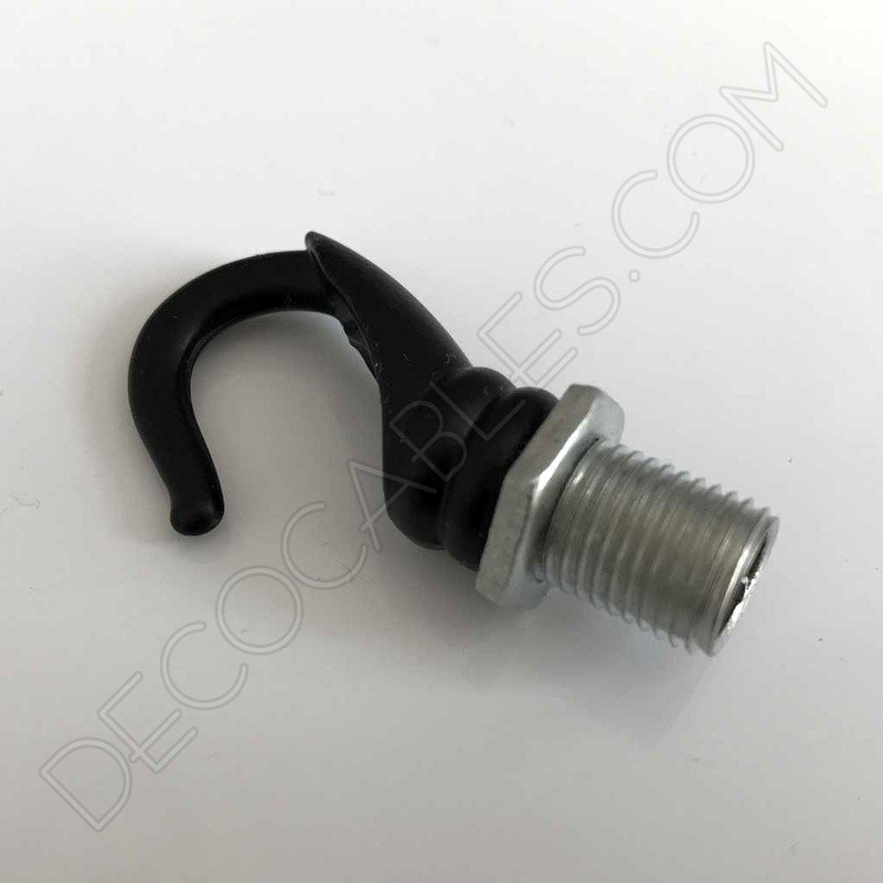 Gancho para cadena de lámparas negro Gancho para cadena de lámparas negro