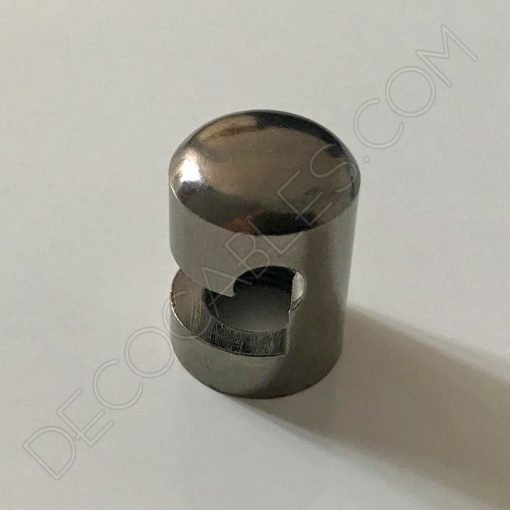 Gancho metálico para cable gris perla