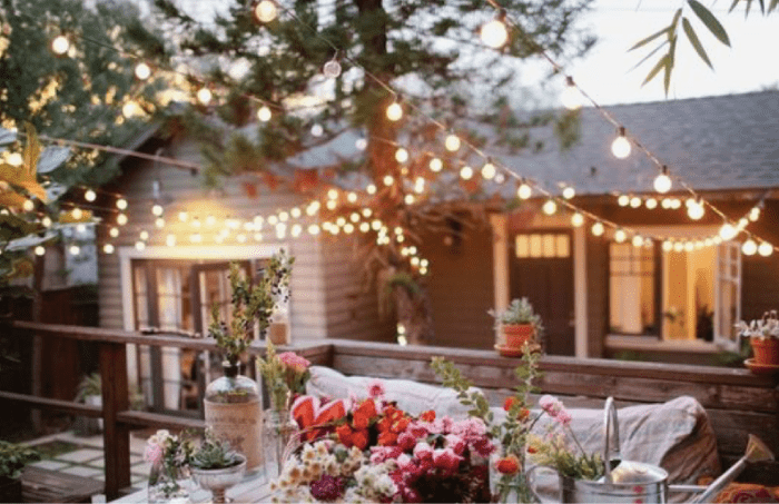 Guirnaldas, el mejor complemento para iluminar tu jardín 1 Guirnalda de luz