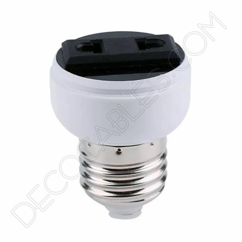 Adaptador convertidor de casquillo E27 a enchufe europeo Adaptador convertidor de casquillo E27 a enchufe europeo