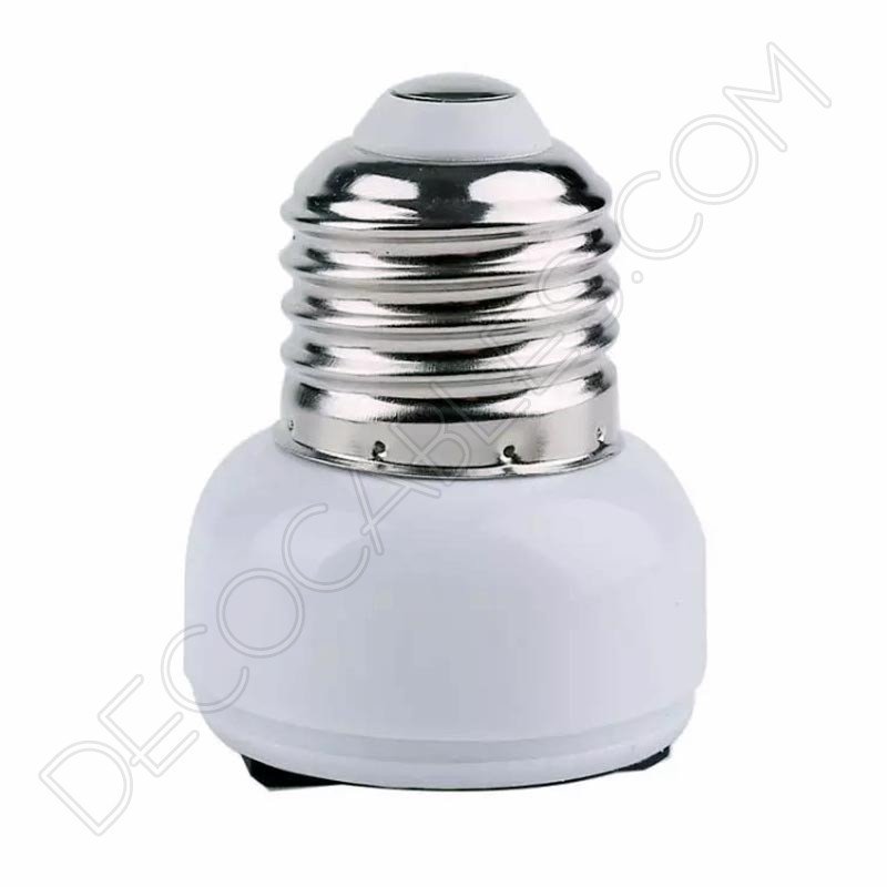 Adaptador convertidor de casquillo E27 a enchufe europeo Adaptador convertidor de casquillo E27 a enchufe europeo