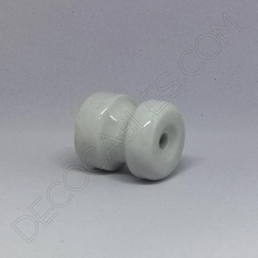 Aislador de porcelana grande para cable eléctrico trenzado de cuerda