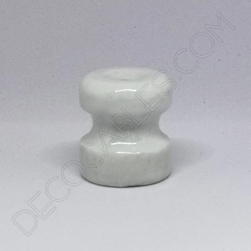 Aislador de porcelana grande para cable eléctrico trenzado de cuerda