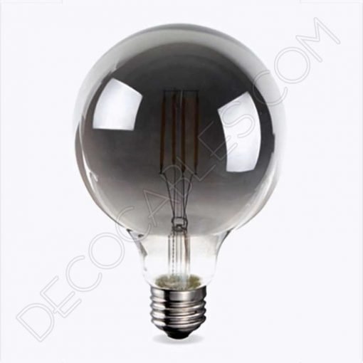 Bombilla filamento led globo cristal ahumado smoky smoked G95 E27