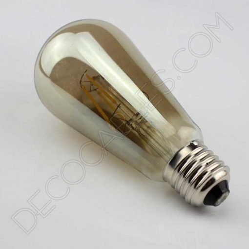 Bombilla pebetero led cristal ahumado smoky smoked E27