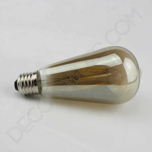 Bombilla pebetero led cristal ahumado smoky smoked E27