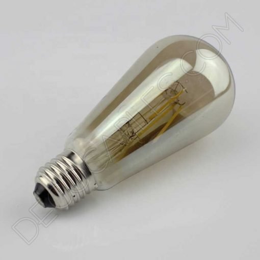 Bombilla pebetero led cristal ahumado smoky smoked E27