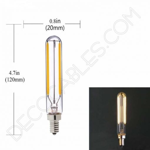Bombilla tubular filamento LED casquillo E14