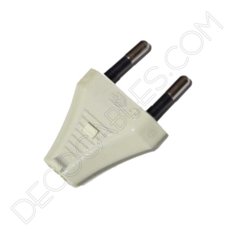 Clavija decorativa blanco marfil para lámparas Clavija decorativa blanco marfil para lámparas