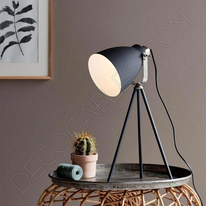Lámpara de escritorio Vintage modelo tripode Lámpara de escritorio Vintage modelo tripode