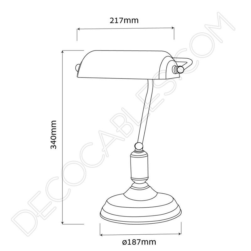 Lámpara decorativa de mesa de oficina y gabinete Vintage Lámpara decorativa de mesa de oficina y gabinete Vintage