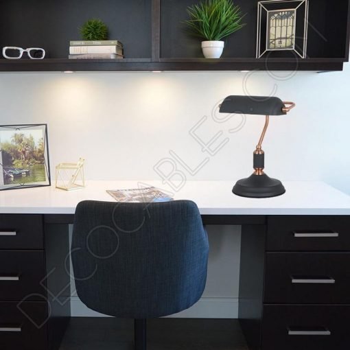 Lámpara de gabinete Vintage 4 Lámpara decorativa de mesa de oficina y gabinete Vintage