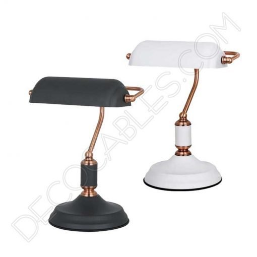 Lámpara decorativa de mesa de oficina y gabinete Vintage