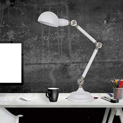 Lámpara flexo de escritorio Vintage articula blanca