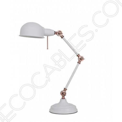 Lámpara flexo de escritorio Vintage articula blanca