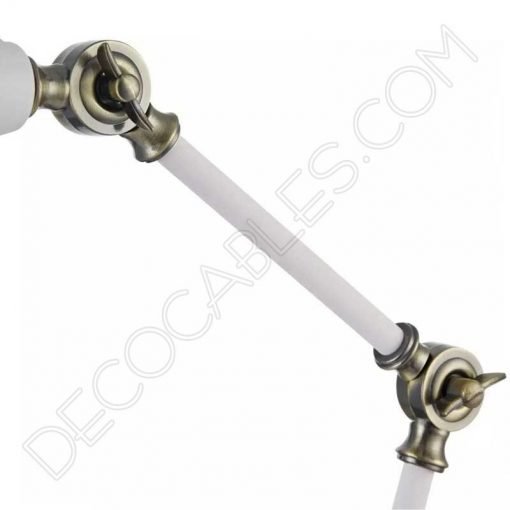 Lámpara flexo de escritorio Vintage articula blanca