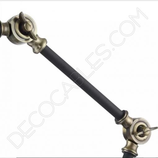 Lámpara flexo de escritorio Vintage articula negra