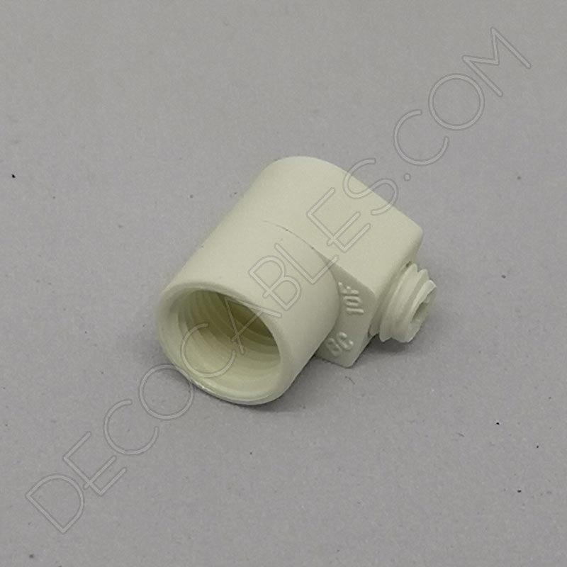 Presa cables plástico para tubo roscado color blanco Presa cables plástico para tubo roscado color blanco