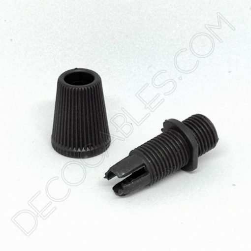 Presa cables plástico (varios colores) 6 Presa cable plástico negro