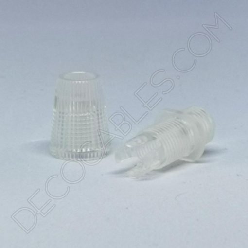 Presa cables plástico (varios colores) 15 Presa cable plástico transparente