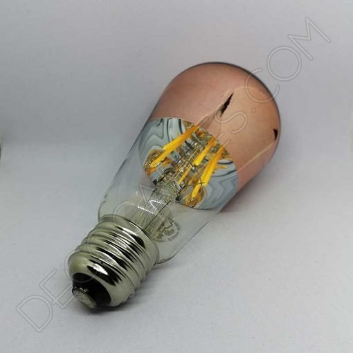 Bombilla Pebetero filamento Led espejo cobre 3 Bombilla pebetero filamento led reflectora con cúpula espejo cobre