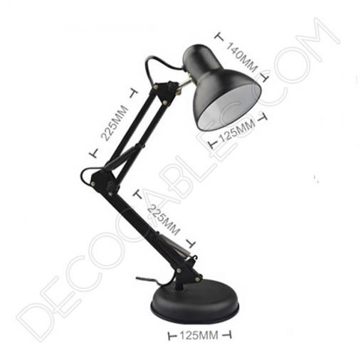 Flexo de escritorio articulable Antígona color negro