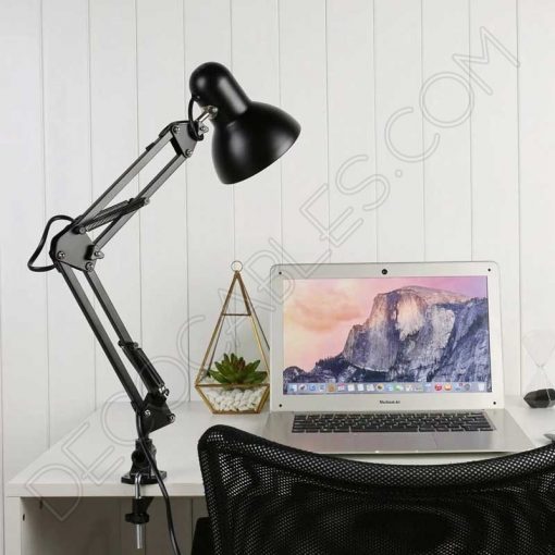 Lámpara flexo de escritorio articulada Antígona (Negra) 3 Flexo de escritorio articulable Antígona color negro