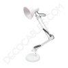Flexo de escritorio articulable Antígona color blanco