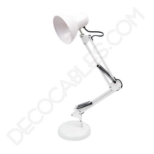Flexo de escritorio articulable Antígona color blanco