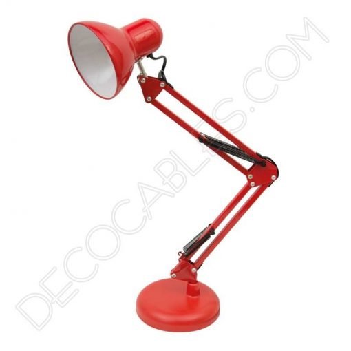 Flexo de escritorio articulable Antígona color rojo