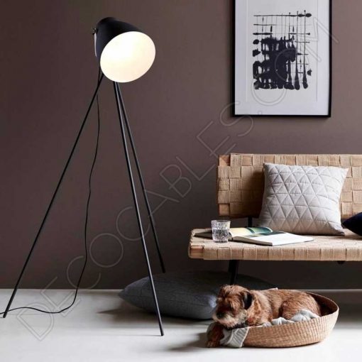 Lámpara de pie modelo Trípode negra 2 Lámpara de pie modelo trípode