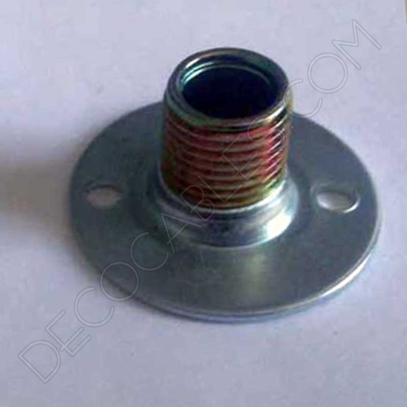 Soporte base con tubo roscado para portalámparas Soporte base con tubo roscado para portalámparas