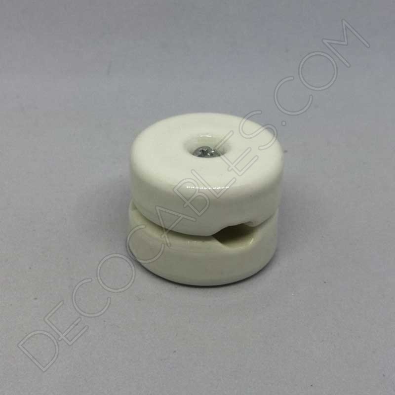 aislador de porcelana blanco para cable redondo textil o de silicona aislador de porcelana blanco para cable redondo textil o de silicona