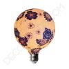 Bombilla led decorativa de silicona modelo globo casquillo E27 flor azul